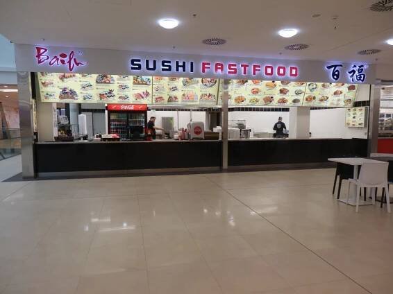 Fontána nákupní centrum Teplice - Obchody a služby - Seznam obchodů - BAIFU SUSHI FASTFOOD