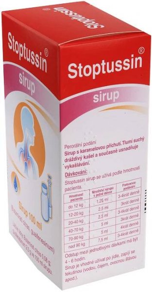 STOPTUSSIN 0,8MG/ML+20MG/ML sirup 1X100ML