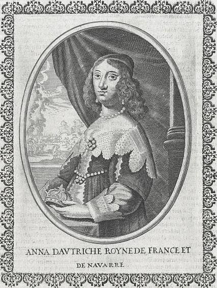Anna Rakouská, Merian, mědiryt, (1650) - Antikvariát Bretschneider