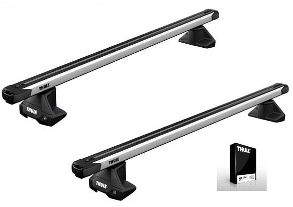 Příčníky Thule 7105 + výsuvné tyče SlideBar 892 + kit s holou střechou