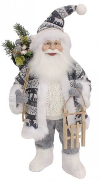 Santa in Black and White