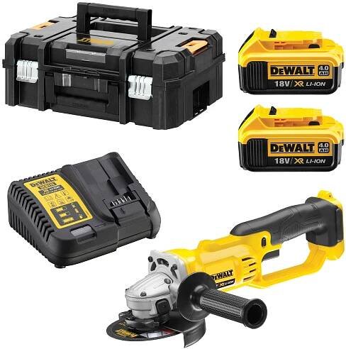 Ivo GRANDIČ - Brusky, řezačky, hoblíky - DeWalt - DCG412M2 aku bruska úhlová 125 mm, 18 V, 2x 4,0 Ah XR Li-ion DeWalt