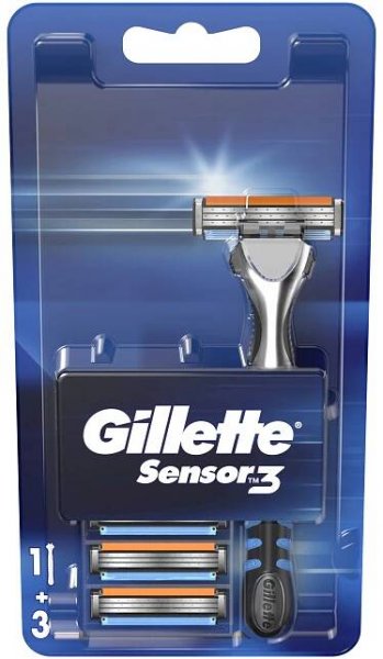 Gillette Sensor3 strojek + 4 hlavice