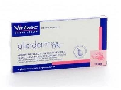 Allerderm Spot on 6x4ml psy nad 10kg - VET-S
