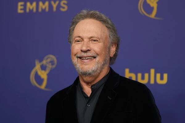 Billy Crystal arrives at the 76th Primetime Emmy Awards on Sunday, Sept. 15, 2024, at the Peacock Theater in Los Angeles. (AP Photo/Jae C. Hong)