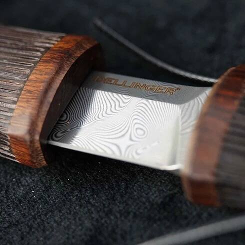 Dellinger Tanto Bamboo Full Damascus