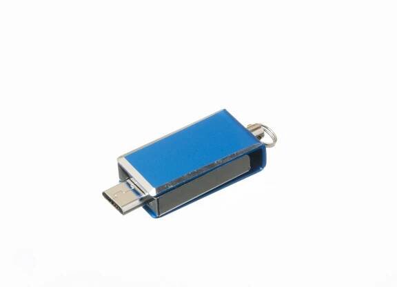 Mini USB flash disk CUSETTA OTG - duální modrá