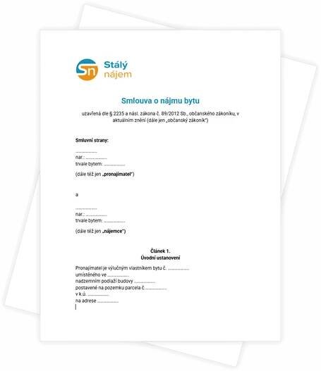Vzor nájemní smlouvy pro rok 2025 1