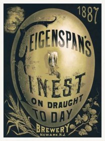 Obrazová reprodukce Feigenspan’s Finest Draught Beer (Vintage Alcohol Advert)