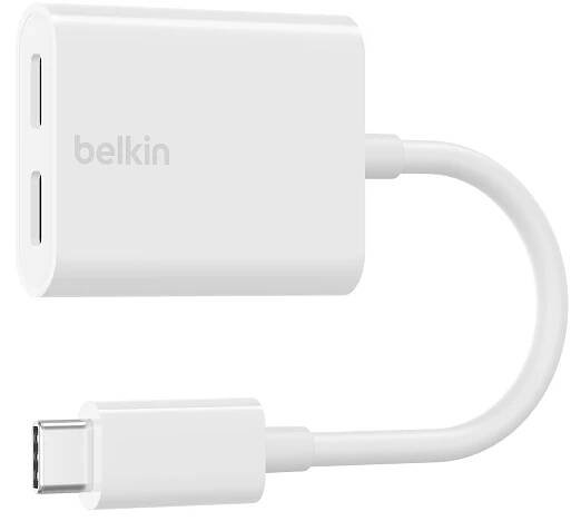 Belkin USB-C adaptér/rozdvojka - USB-C napájení + USB-C audio / nabíjecí adaptér