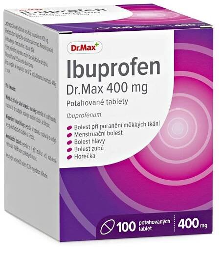 Dr. Max Ibuprofen 400 mg, 100 tbl.