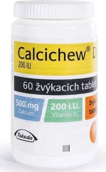 CALCICHEW D3 POR 500MG/200IU TBL MND 60
