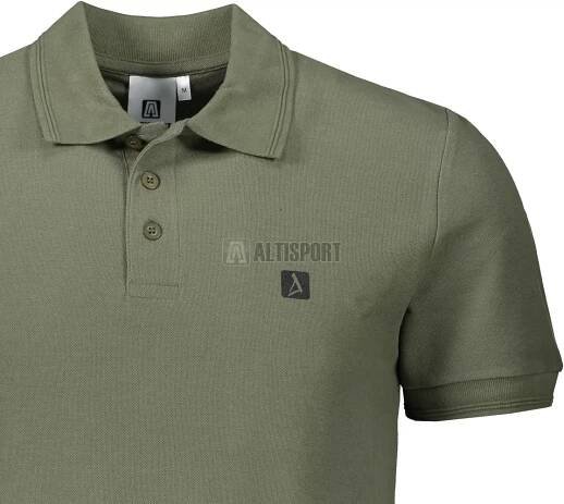 Pánské triko s límečkem ALTISPORT CARRYOVER ALM065203 KHAKI velikost: M : ALTISPORT.cz