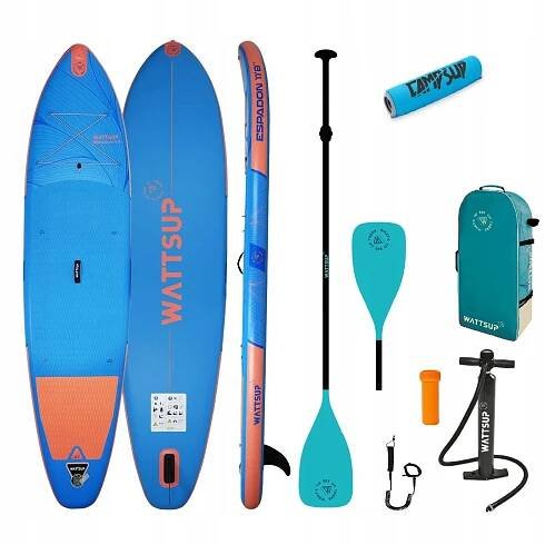 nafukovací paddleboard WattSup ESPADON 11'8" 355 cm s kajakovým veslem + bójka