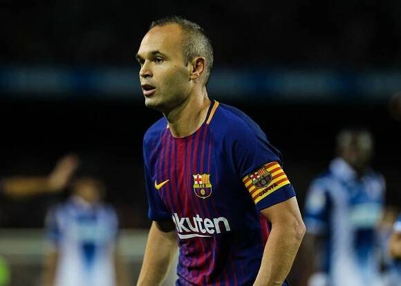 Andrés Iniesta v dresu Barcelona