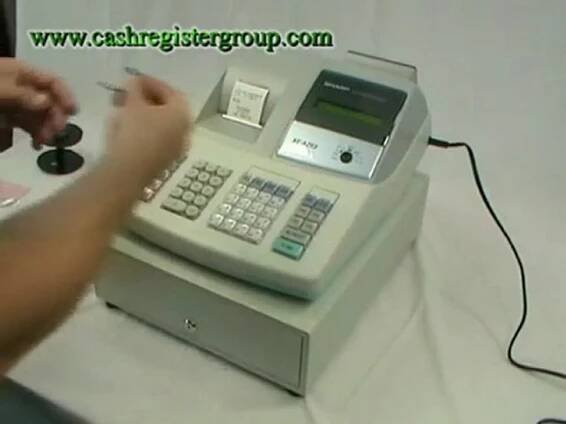 Sharp XE-A203 Cash register Installation Video - Watch this after unpacking your machine. - Dailymotion Video