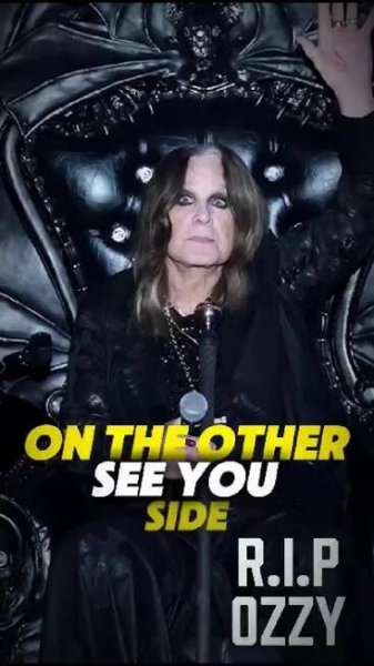 See You On The Other Side! Rest in Peace Ozzy! #ozzyosbourne #metal #rock #blacksabbath