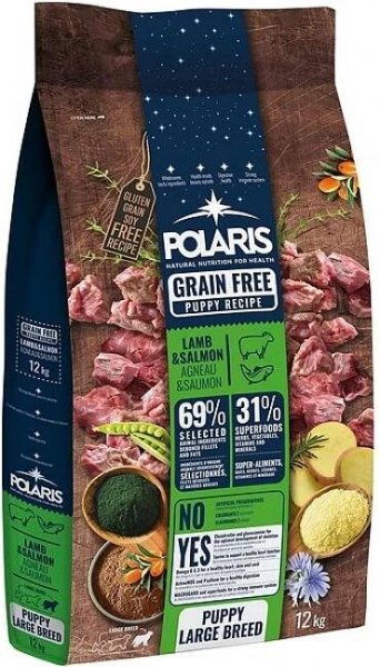 Polaris Dog Puppy Large jehně & losos GF 12 kg