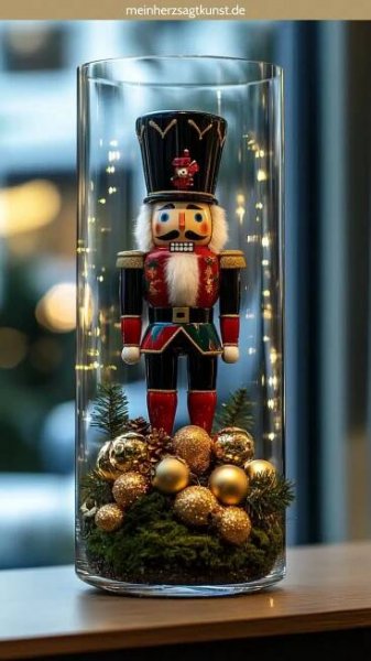 Deko im Glas Ideen für Weihnachten: 9 wundervolle Ideen - Mein Herz sagt Kunst | Christmas themes decorations, Christmas deco, Holiday decor christmas