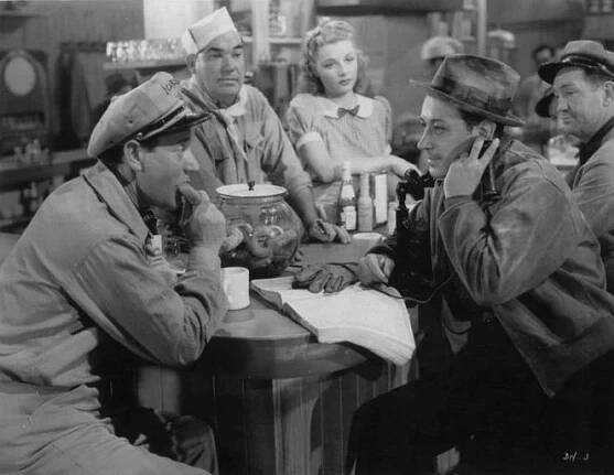 Jezdci noci - Z filmu - Roscoe Karns, Ann Sheridan, George Raft