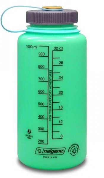 Láhev NALGENE WM 1L SUSTAIN RAFIKI SMALL STEP GLOW GRN