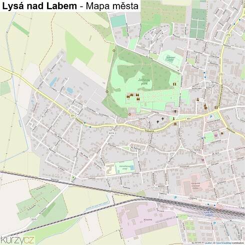 Lysá nad Labem - mapy | Kurzy.cz