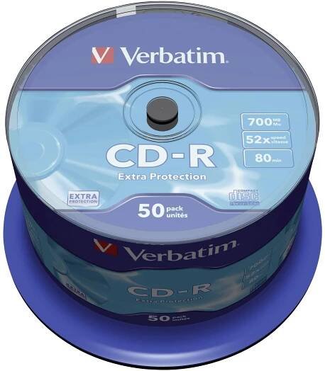Verbatim 43351 CD-R 80 700 MB 50 ks vřeteno : Půhy.cz