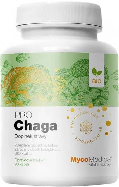 Mycomedica BIO Chaga PRO 90 kapslí Hlavní obrázek