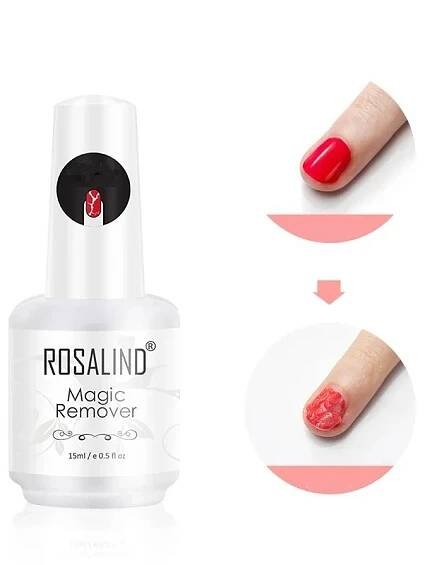 Rychlý odlakovač nehtů Magický odstraňovač laku na nehty 15 ml