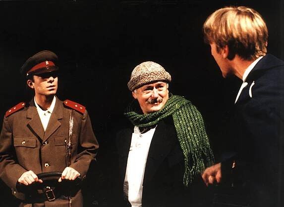 Petr Brychta (Příslušník VB), Václav Dušek (Kleťha) a Jan Beneš (Pan Boukal), foto Ladislav Formánek