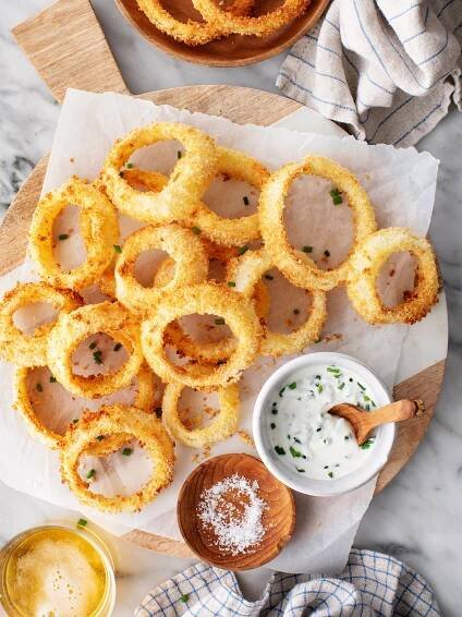 Air Fryer Onion Rings - Love and Lemons