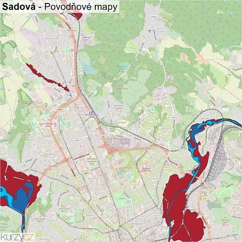 Sadová - mapy | Kurzy.cz
