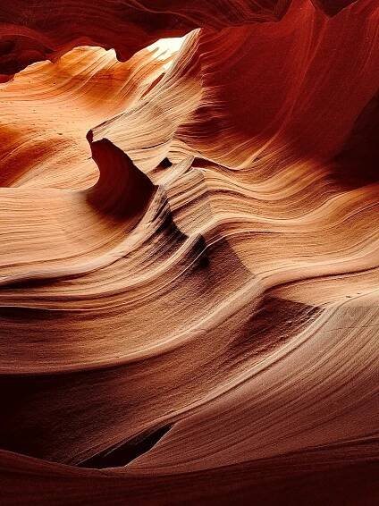 Základová fotografie na téma americký jihozápad, antilopé údolí, antilopí kaňon, arizona, barevné skály, červená skála