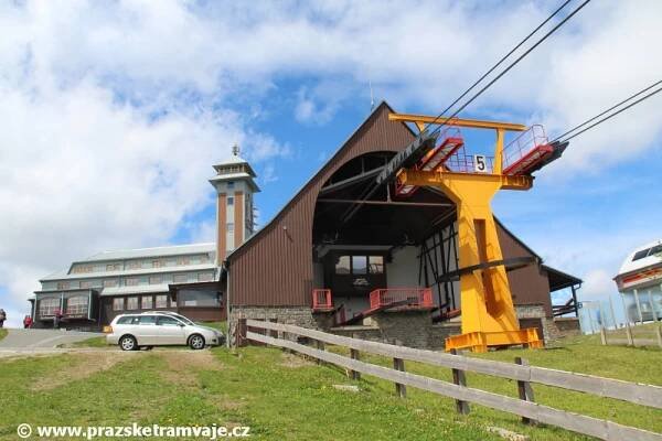Pohlednice Pražských tramvají... ...od visuté lanové dráhy na Fichtelberg