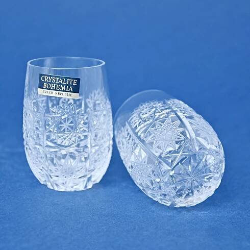 Křišťálové likérky (panáky) broušené 6 ks, 500PK, 50 ml Crystalite BOHEMIA