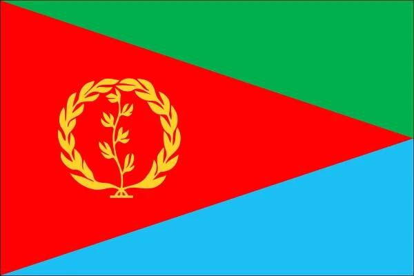 Státní vlajka Eritrea tištěná venkovní