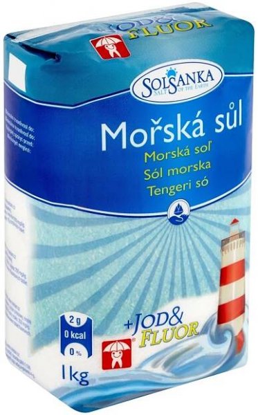 Solsanka Mořská sůl s jodem a fluorem 1 kg