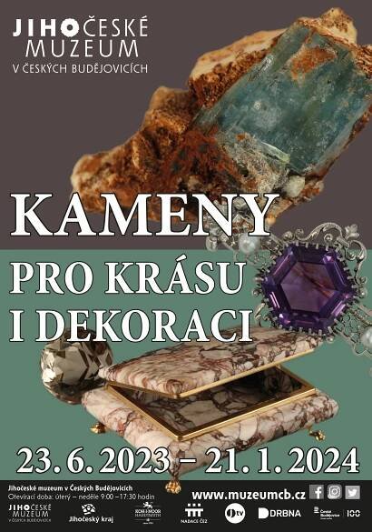 Kameny pro krásu i dekoraci - Jihočeské muzeum v Českých Budějovicích