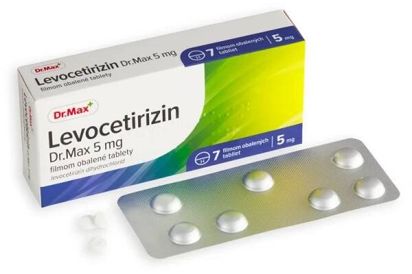 Dr. Max Levocetirizin 5 mg 1×7 ks, antialergikum