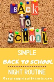Simple Night Routine For Back To School