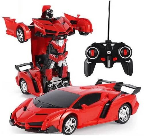 RC Transformer 2v1 auto/robot 21 x 9 x 7 cm, červený