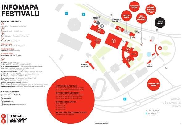 Festivalová mapa - Festival RE:PUBLIKA - Veletrhy Brno