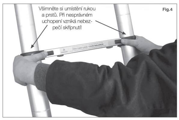 G21 GA-TZ13 6390432 Žebřík teleskopický 3,8m, 13 příček
