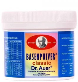 Basenpulver dr. Auer 150g Prášek na gastritidu, pálení žáhy, plynatost, dnu, artritidu
