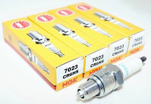 Genuine Authentic NGK 7023 Nickel Spark Plug 4 Pack CR6HS