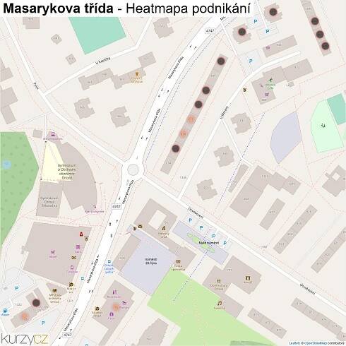 Masarykova třída - mapy | Kurzy.cz