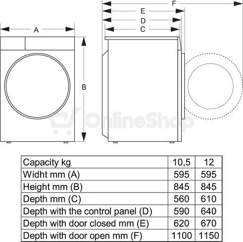 SET Pračka Hisense WF5S1045BB + Sušička prádla Hisense DH5S102BB