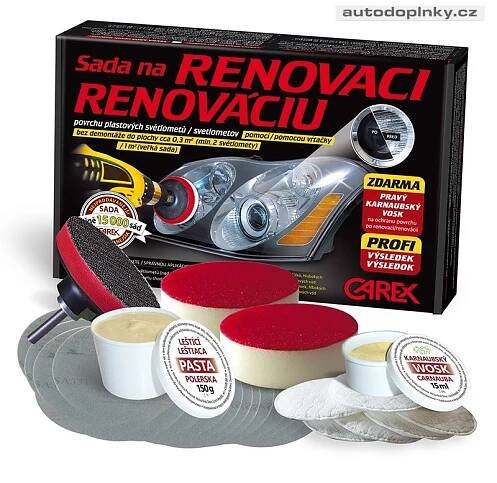 VELKÁ Sada na renovaci, leštění a ochranu světlometů | Autodoplňky.cz - Tuning shop