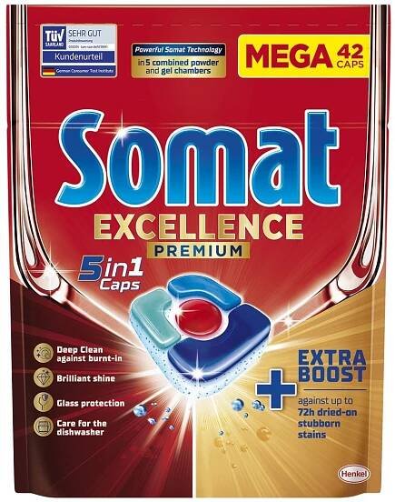 Somat Excellence 5v1 kapsle do myčky nádobí