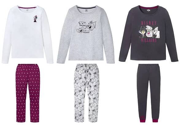 Pyžama s Mickey Mouse, Tomem a Jerrym a Disneyovskými padouchy.